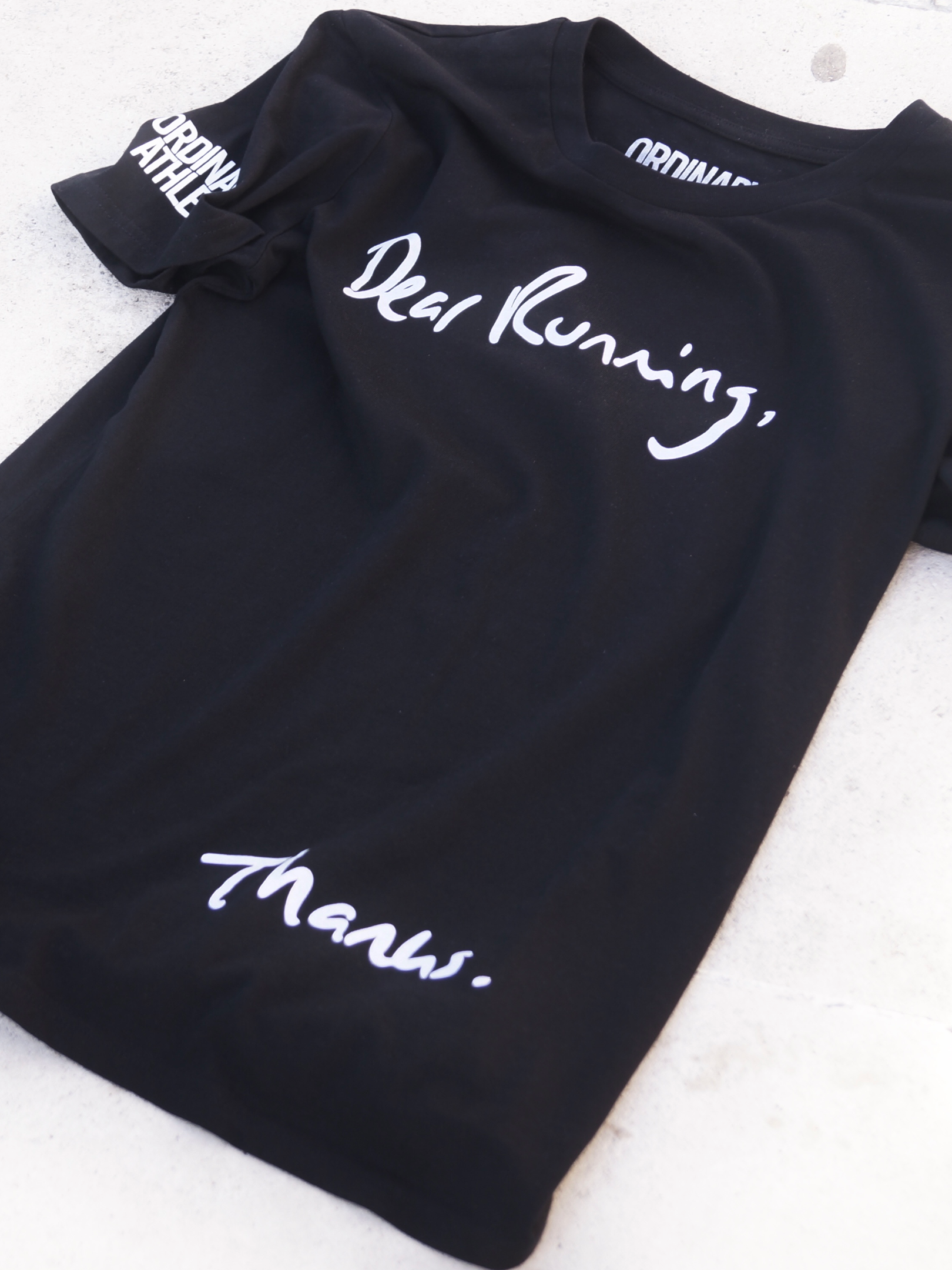 Dear Running T-shirt Black